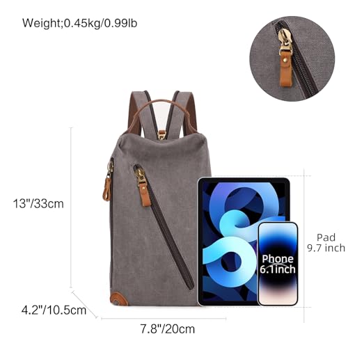 Image of KL928 Canvas Sling Bag crossbody Bags Small Backpack Pack Travel Purse convertible purses for Women Men