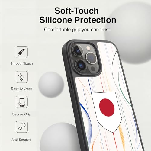 Coque Gel Renforcée iPhone 13 Pro Japon Design Drapeaux Résistant