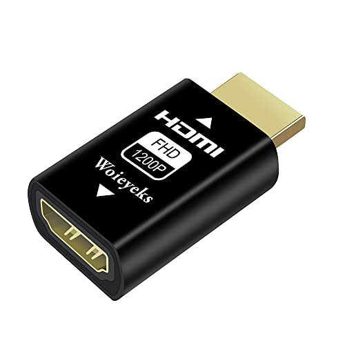 Woieyeks HDMI EDID Emulator - Passthrough, Default Resolution 1920x1200@60Hz, Dummy Plug, Headless Ghost Display Emulator for HDMI Switches, Extender, AV Receiver, Video Splitters