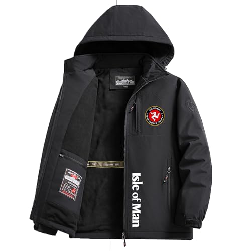 Jacket con Cappuccio Is.le of M.a.n T.T, Giacca Spessi Outwear