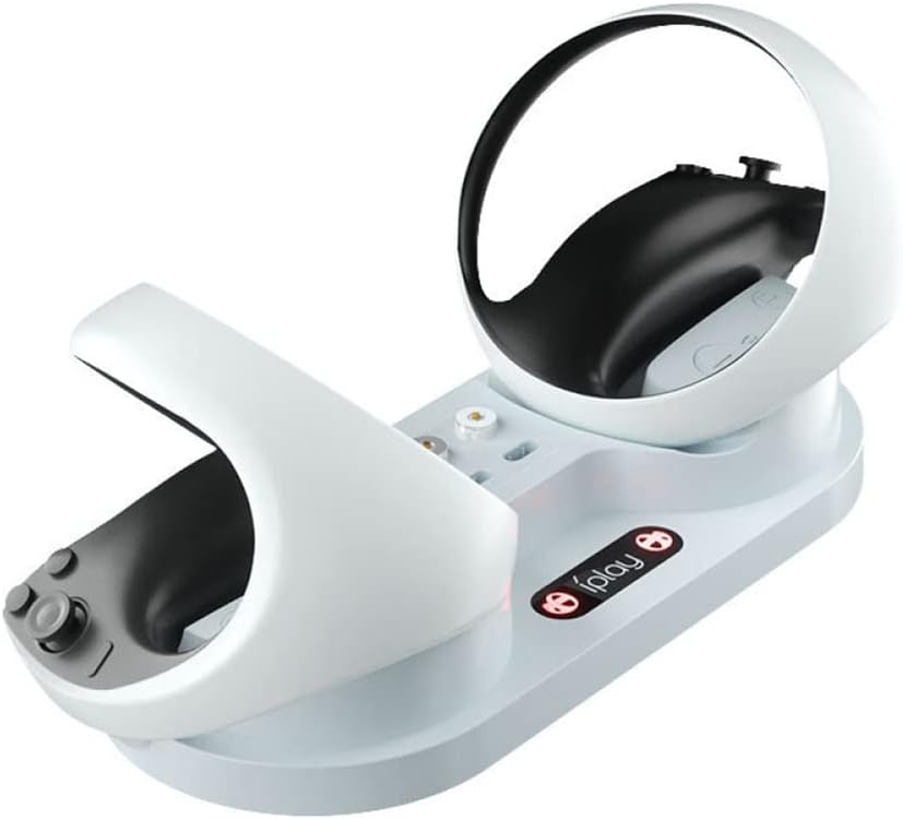 VR2 Dual Controller Charger, Stand for PS5 VR2 Charging Station with LED Indicator, Tpye C Charger for PSVR2 Handle Charging Dock VR Accessories