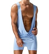 Justaucorps extensible pour homme AIEOE, confortable et stretching, pour détente et combat, grande taille et décontracté