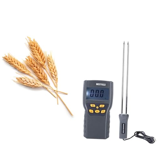 Image of MCP Healthcare MD7822 Digital Grain Moisture Meter - Accurate Measurement for Wheat, Corn, and Rice with Temperature Monitoring (Black)