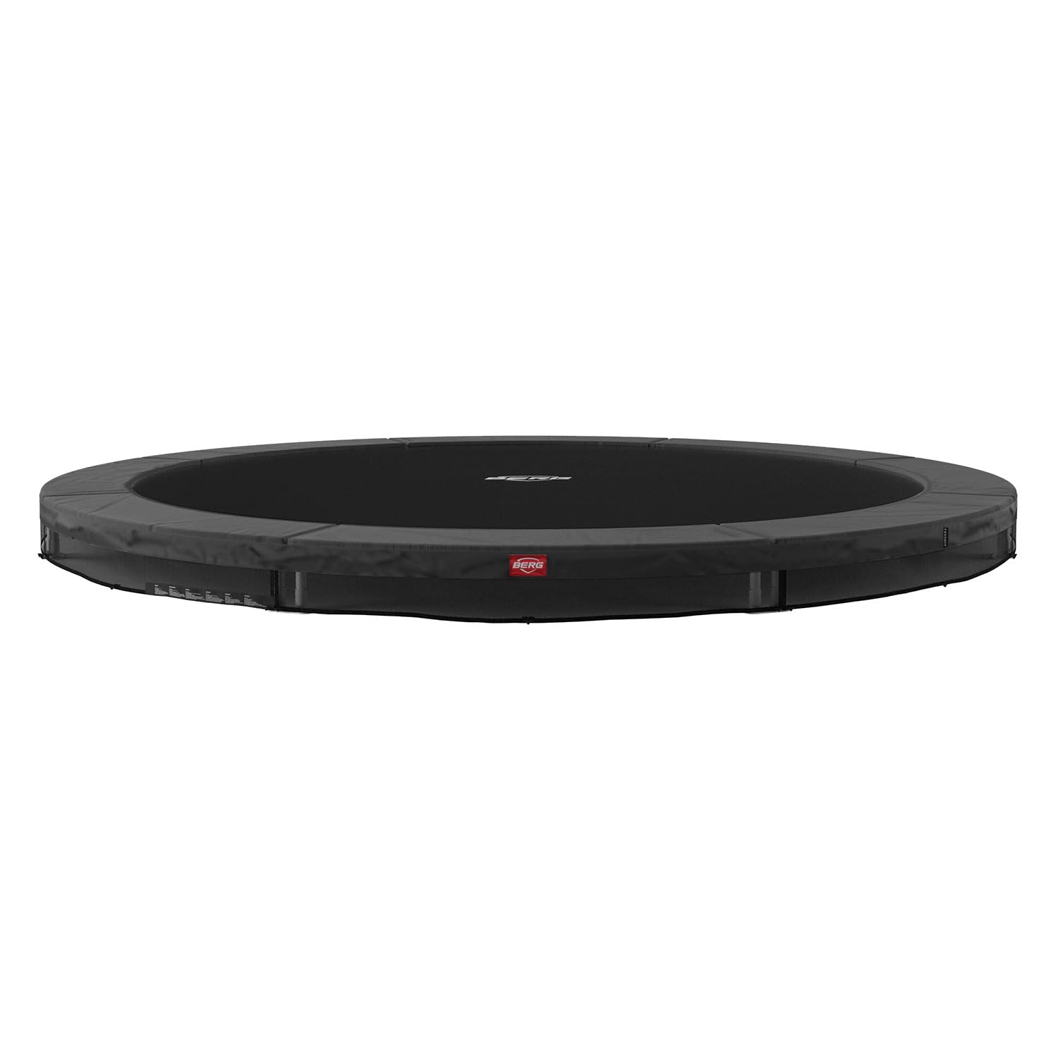 BERG Sports Favorit InGround Trampolin rund | Airflow-Technologie für 50% mehr Sprungkraft | SoloSpring Federn | UV-beständiger Schutzrand | verzinkter Stahlrahmen | wetterfest & sicher