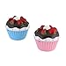 Produktbild axentia 128176 Kuzzeitwecker Cupcake, Robuste Eieruhr bis zu 60 Minuten Timer, Kunststoff, rosa/blau, 7, x 7, 4 cm