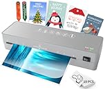 MAXDONE A4 Laminator, Thermal Laminator Machine A4 with Laminating Pouches, Laminators with NTC Technology, Smooth No-Bubble Anti-Jam, Fast Warm-Up, 80-100 Micron, Compact for Home, Office, School