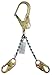 Fall Safe FS060 X-treme Large Steel Rebar Chain Assembly with Double Locking Snap Hook, 13-Inch Chain