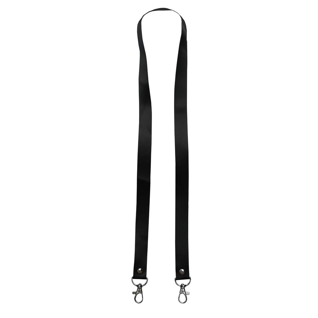 Plain DOUBLE Clip Lanyard Neck Strap, ID Card Holder