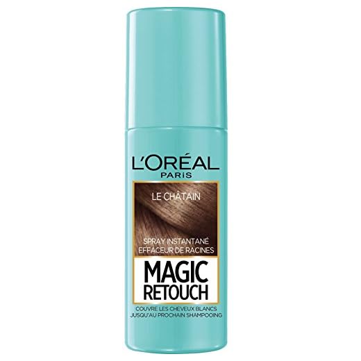 L'Oréal Paris Spray Instantané Correcteur de Racines & Cheveux Blancs - Magic Retouch - Châtain, 75 ml