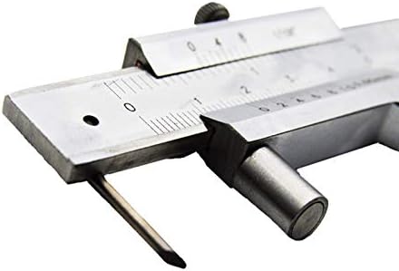 200mm Metal Scribe Caliper Mark Vernier Caliper and Carbide Scribe Parallel Marking Gauge Ruler Measuring Instrument Tool (Color : 200mm)