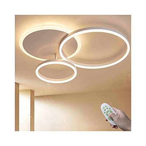 Éclairage de plafond intérieur LED avec télécommande, lampe de chambre et salon dimmable