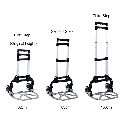 Trolley dolly Opvouwbare trolley klimt trappenwagentje boven lading transport gevouwen trolley
