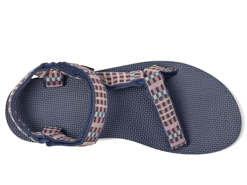 Image of Teva Women's Original Universal Sport Sandal, Modern Check Crown Blue, 5