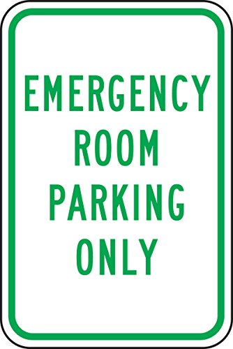 Panneau Emergency Room Parking Only pour sécuriser les accès de votre centre médical