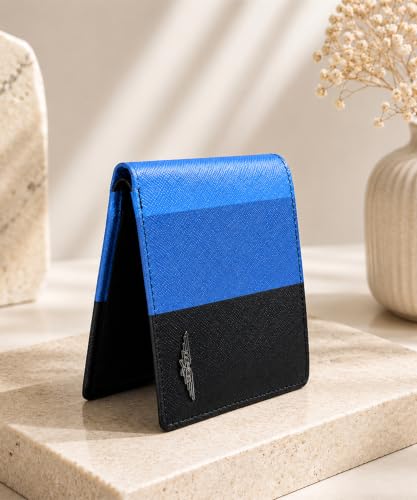 Image of Police Men's Genuine Leather Bifold Wallet with Coin Pocket | 4 Card Slots | Slim Wallet| 2 slip in pockets |Gift box packaging