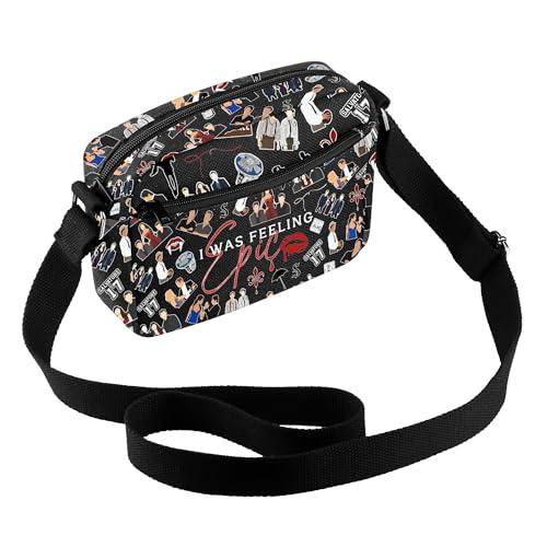 AKTAP Vampire Merch Gift TVD Character Crossbody Purse I Was Feeling Epic Vampire Shoulder Bag Mystic Falls Gift for DS Bro Fan (CB Feeling Epic H CB-HT)