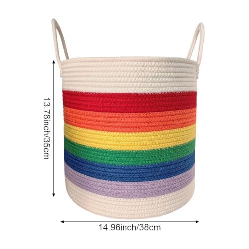 Panier de rangement en corde de coton tressée de qualité supérieure - 8