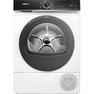 Siemens WQ45B2B40 iQ700 Slimme warmtepompdroger, 9 kg, autoDry optimale droging, zelfreinigende condensator, directTouch led-display, intelligentDry, outdoor-programma, wit, 60 cm