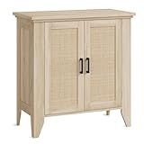 Garvee Aparador De Ratán, Madera Natural 80×40×83 cm