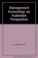 Management Accounting: an Australian Perspective 0074702106 Book Cover
