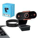 Webkamera | Webcam-Halterungen | 1080P FHD Webcam | Einstellbare HD-USB-Kamera | Webkamera | Laptop-Webcam für Online-Kurse, Videokonferenzen und Live-Übertragungen