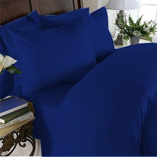 Elegant Comfort 1500 Premier - Wrinkle Resistant - Hotel Quality Ultra Soft Luxurious 4 pcs Bed Sheet Set, Deep Pocket Up to 16", Full, Royal Blue
