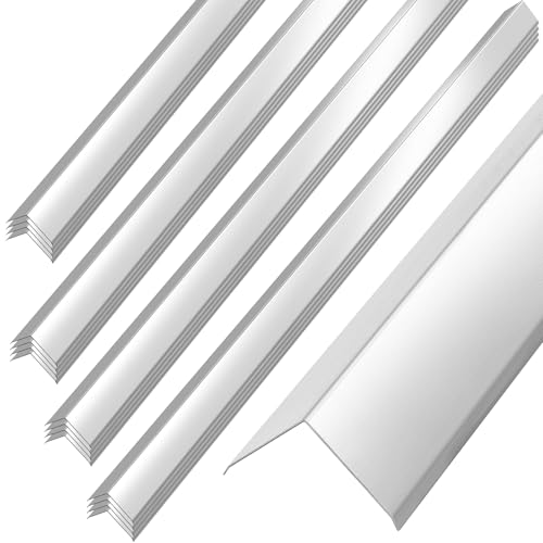 Image of MorningRo 16 Pack Stainless Steel Wall Corner Guards 2 x 2 x 48 Inch Metal Wall Pointed Corner Protector with 90 Degree Angle for Protection and Decoration, Adhesive Not Included