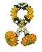 Thai Jasmine Marigold Garland / Handmade Clay Flowers for Souvenir, Gift, Good Luck, Congratulations, Worship Item / Diameter 2.25â€