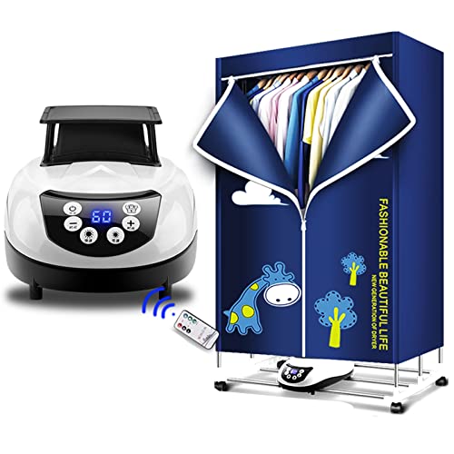 1500W Foldable Electric Clothes Dryer, Portable 3 Layer Electric Heated Clothes Airer Dryer Rack, Household Dryer with Dustproof Cloth Curtain, 220V Energy-Efficient(Anion) (Color : C)