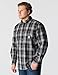 Carhartt Men's Loose Fit Midweight Chambray Long-Sleeve Plaid Shirt, Black, Medium