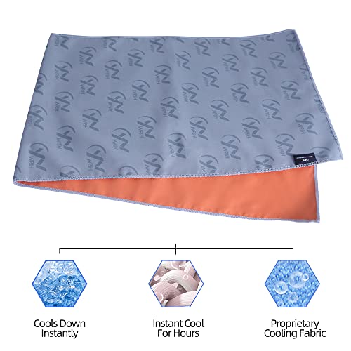 Ynwpjh Cooling Towel Soft Lightweight Breathable Quick Dry Microfiber Camping Towel For Sports Yoga Non Slip Gym Golf Workout 35”X11” (Orange) #TOP2