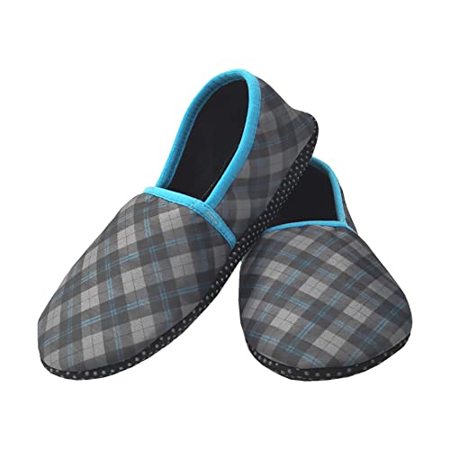 Image of Footmate Silicone Grip Slipper Socks For Womens & Mens (2 Pair Pack) - Lightweight Anti Skid /Slip Slippers Sock For Office, Home, Outdoor & Indoor | Warm Knitted Booties | Indian Size 5 to 8 Fitting