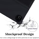 KUSINHOKA Etui na laptopa KB1004 / HiGrace KB1004 10 cali, etui ochronne z funkcją podstawki, odporne na wstrząsy miękkie silikonowe etui na tablet do laptopa, czarne
