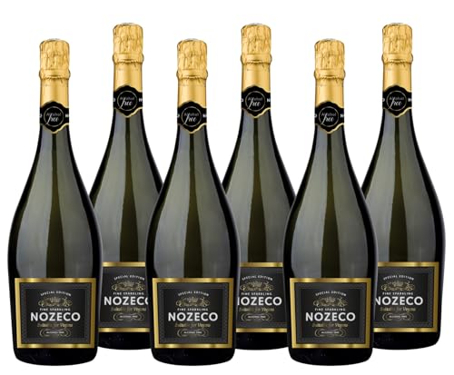 Nozeco - Vin Blanc Effervescent - Sans Alcool - Vegan (6 x 0.75 l)