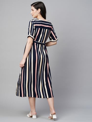 Image of MomToBe Women's Fit and Flare Calf Length Dress