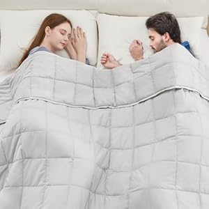 anfie Weighted Blanket(80″x87″ 20lbs King Size),Ultra Soft and Cozy Cooling Weighted Blanket for Adult,Heavy Blanket with Machine Washable Soft Blanket