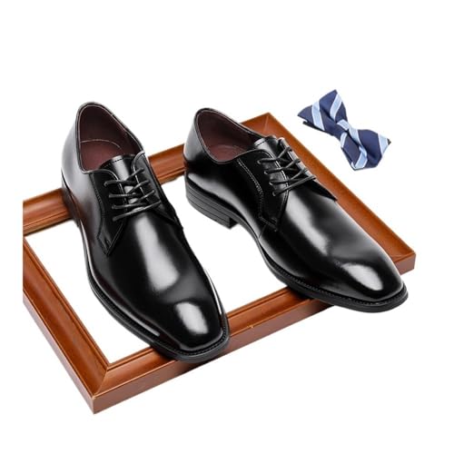 Leather Shoes Casual Business Banquet Wedding Shoes Korean Men's Shoes Oxfords(Brown 2,9.5)2
