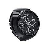 Vintage Ring Watch - DreamsEden Round Fashion Roman Numerals Finger Watch with Gift Box and Greeting Card (Black white)