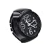 Vintage Ring Watch - DreamsEden Round Fashion Roman Numerals Finger Watch with Gift Box and Greeting Card (Black white)