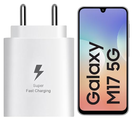 Image of 25W C-Type Super Fast Adapter Compatible with Samsung Galaxy M17 5G Super Fast Charger Adapter for A05 /S23 /S23 Fe /S22 /M07 /21 Fe /A06 /M16 /M35 /S25 fe /M06 /M05 /A56, A15 /S24 Fe /A16 /A36 5G, White