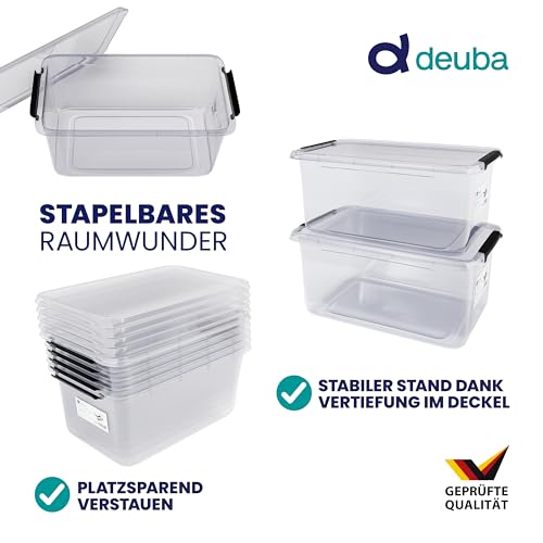 Deuba Aufbewahrungsboxen 6x 5L mit Deckel – Ansicht 3