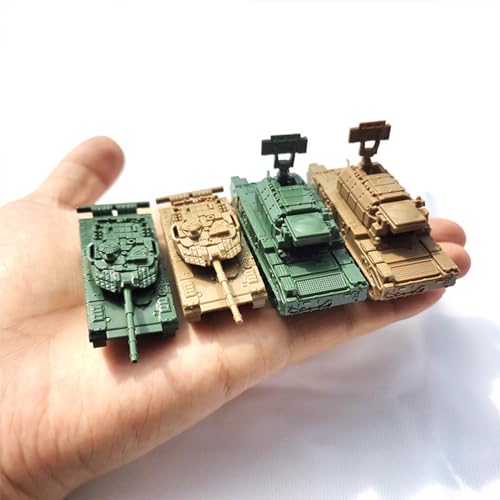 Image of 4x1 /144 Scale DIY Assemble Assembled Tank Model for Adults Collection Children
