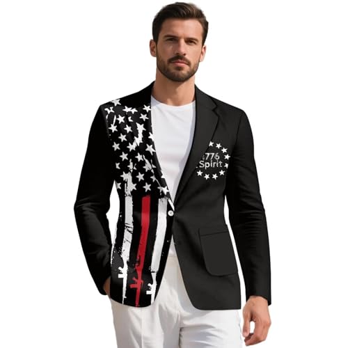 Mens Casual Blazers Sport Coats Summer Casual Daily Suit Jackets Breathable Elegant One Button Suit S-5XL