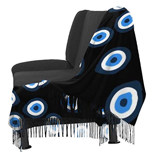 Allgobee Evil Eye Teardrops Womens Scarf Large Soft Silky Pashmina Cashmere Shawl Wrap thumb #4