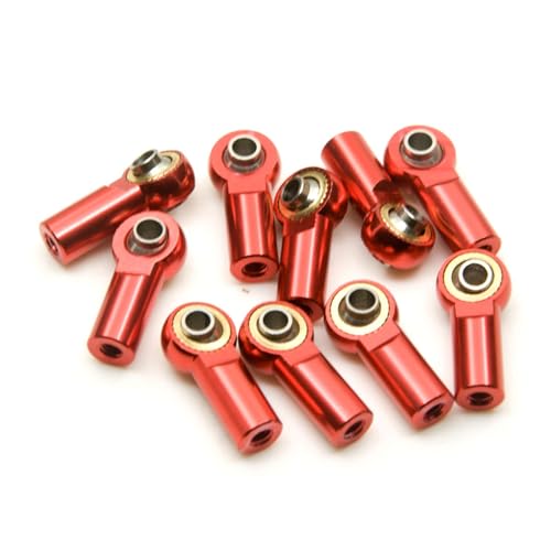 RC�N���[���[�p�A�b�v�O���[�h�p�[�c For Sakura D4 For Axial For SCX10 1/10 �A���~���� M3 �����N���b�h�W���C���g �{�[���G���h �w�b�h�z���_�[ RC�o�M�[ �N���[���[ �J�[�p�[�c �����A�N�Z�T���[(Red,Siz