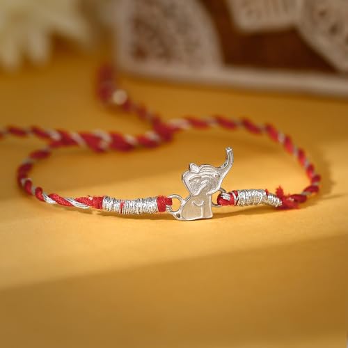 Image of GIVA 925 Silver Dumbo Kids Rakhi for Kids|With Certificate of Authenticity and 925 Stamp
