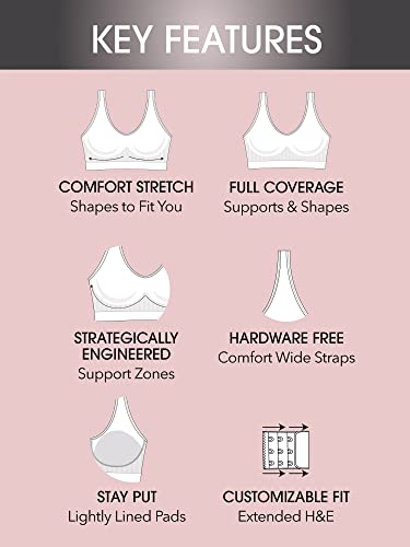 Fruit of The Loom Women's 2-Pack Full Coverage Wireless Bra w/ Built In Pads - All Day Comfort3