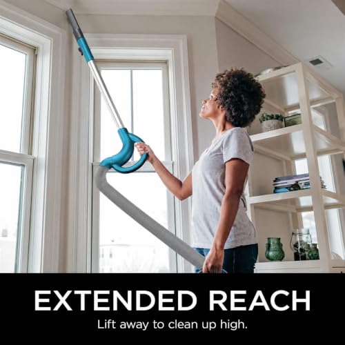 Image of Shark NV380 Navigator Lift-Away Deluxe Upright Vacuum with Large Dust Cup Capacity, Swivel Steering, Upholstery Tool & Crevice Tool, Teal (Renewed)