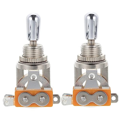 VICASKY 2piezas De Púas De Guitarra Eléctrica De Vías Interruptor De Metal Para Reemplazo De...