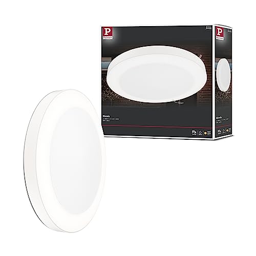 Preisvergleich Produktbild Paulmann 94528 LED Außenleuchte Deckenleuchte Circula mit Dämmerungs- / Bewegungssenso IP44 rund incl. 1x14 W Warmweiß Beige Kunststoff 3000 K